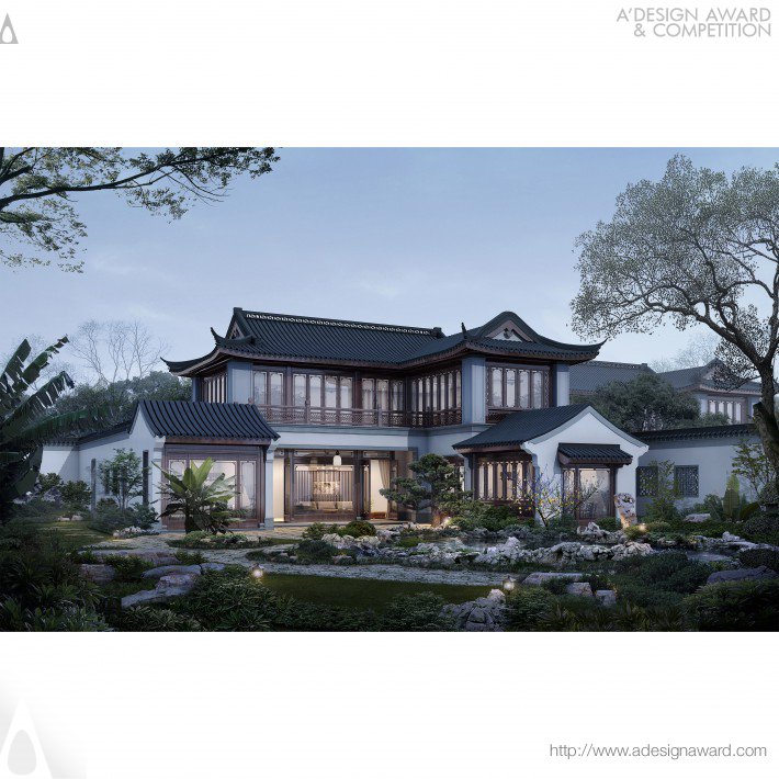 Taoyuan Town Chinese Style Villa by GTD