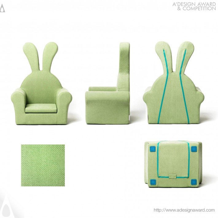 Junghye Yoon - Honeydew Rabbit Baby Soft Chair (couch)