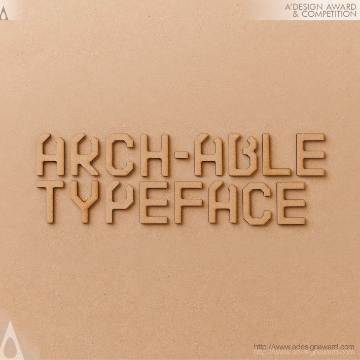 Arch-Able Typeface by Takafumi Miki