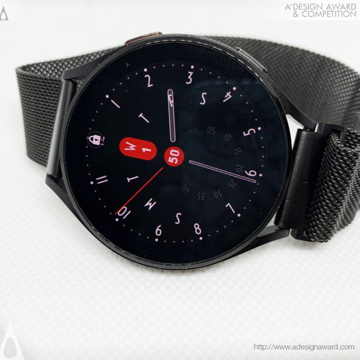 Pan Yong - Simple Code Iv Rouge and Paon Smartwatch Face