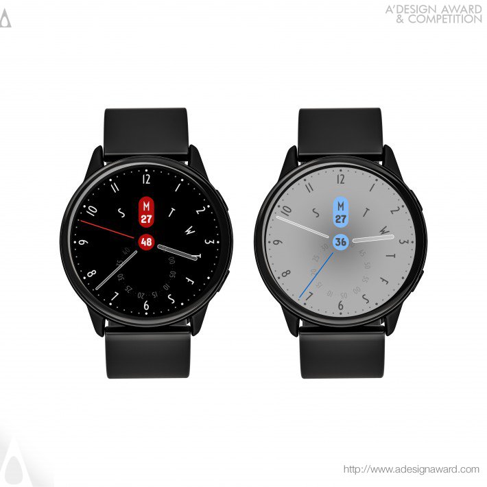 Simple Code Iv Rouge and Paon Smartwatch Face by Pan Yong