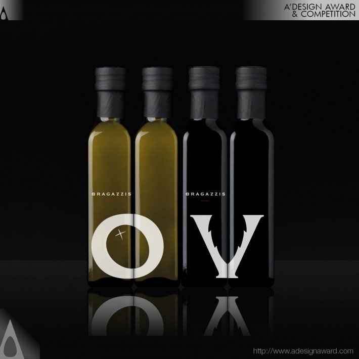 Bragazzis Olive Oil and Vinegar Typographic Excellence by Packlab