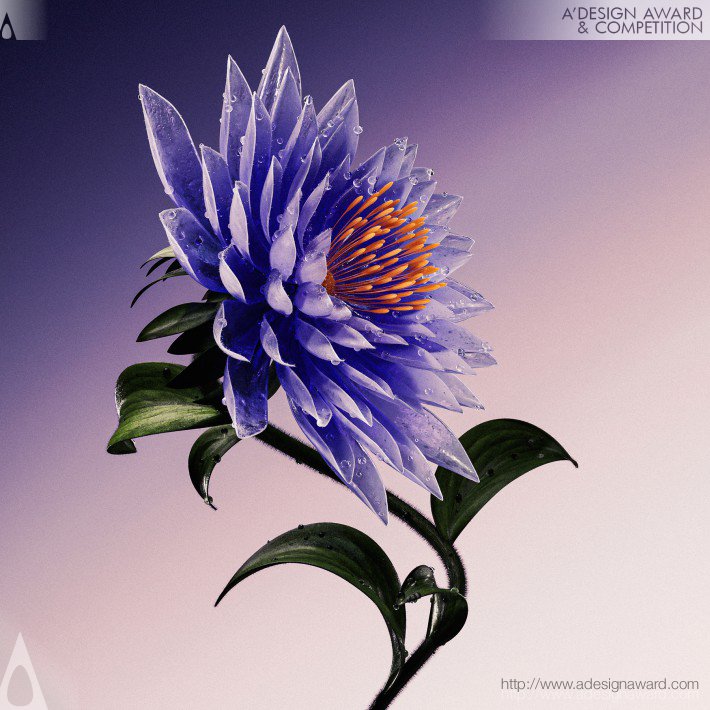 You Zhang - Procedural Flowers Digital Illustration