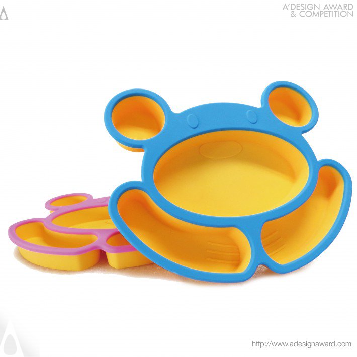 Happy Bear Silicone Meal Plate by ChungSheng Chen
