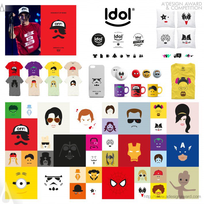 Idol Minimalist T-Shirts by Alexandre Nami
