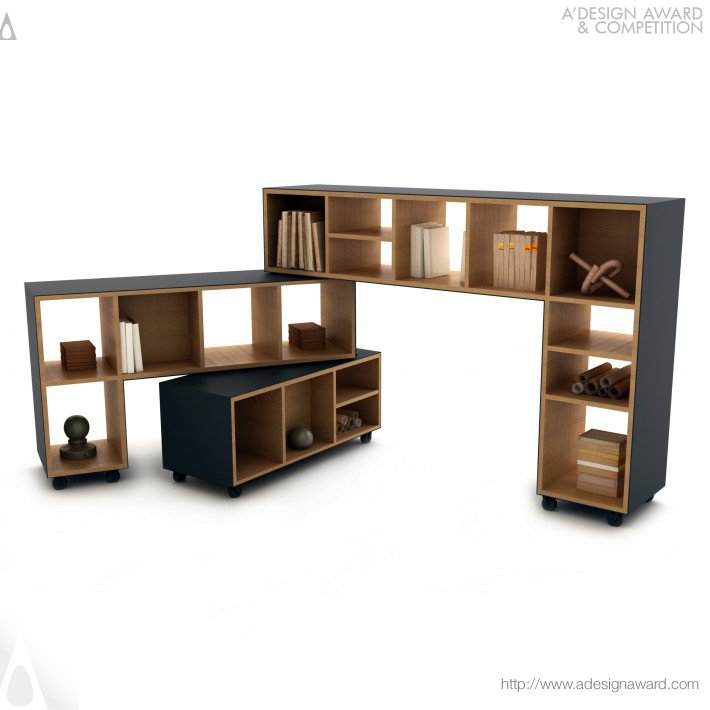 Fit In Partition and Shelving System by Dogan Can Hatunoglu