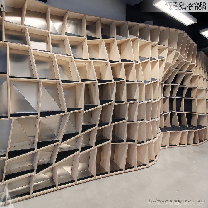 Lamellae Multifunctional Shelving by Trevor Ryan Patt