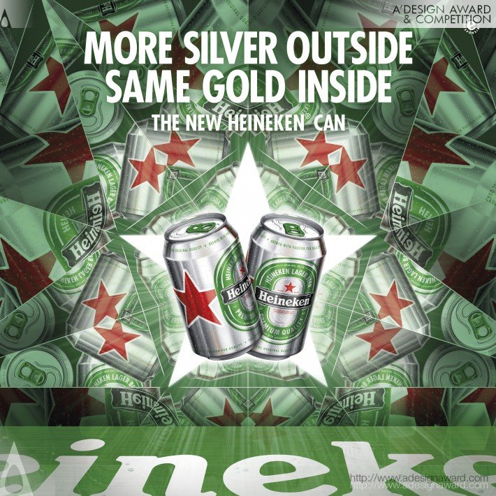 Kaleidoscope: The New Heineken Can Advertising Campaign by Peek Estelle