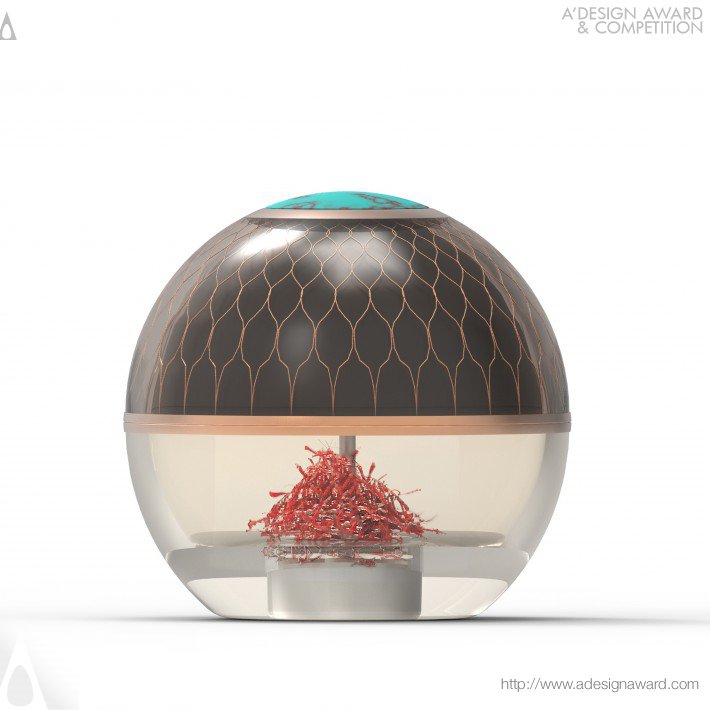 Crocu Saffron Grinder by Seyed Ilia Daneshpour