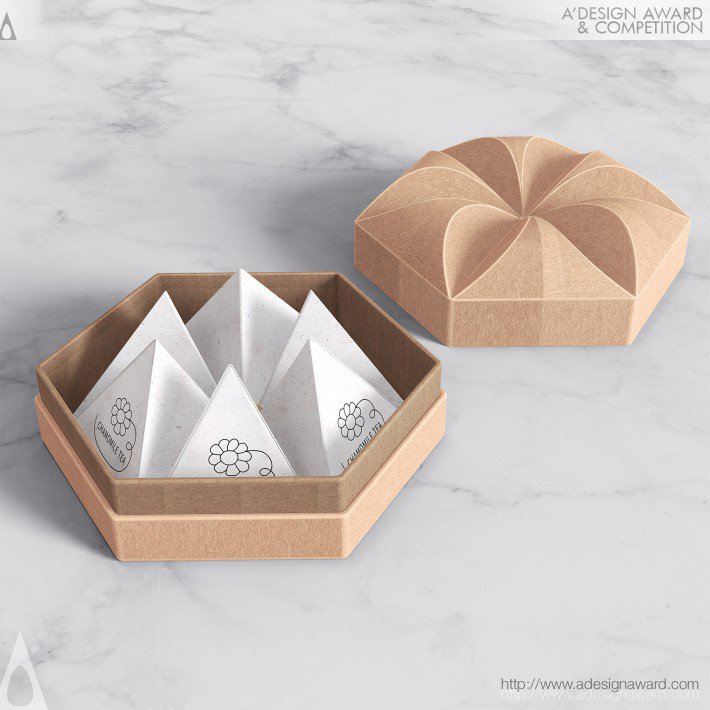 Flower Tea Packaging Box by JieLong Wu