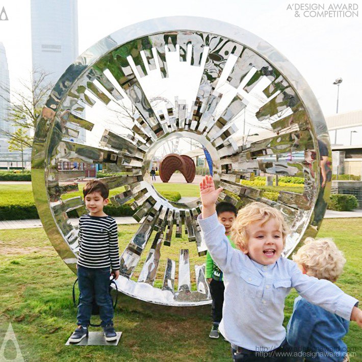 Kirin Leung - The Hk Eye Sculpture Public Art Sculpture