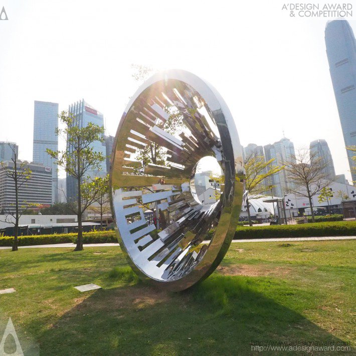 The Hk Eye Sculpture by Kirin Leung