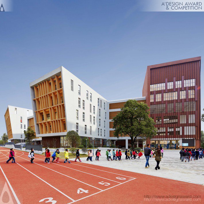 Hefei No.45 Middle School Fu Rong Campus School by Leigh &amp; Orange Limited