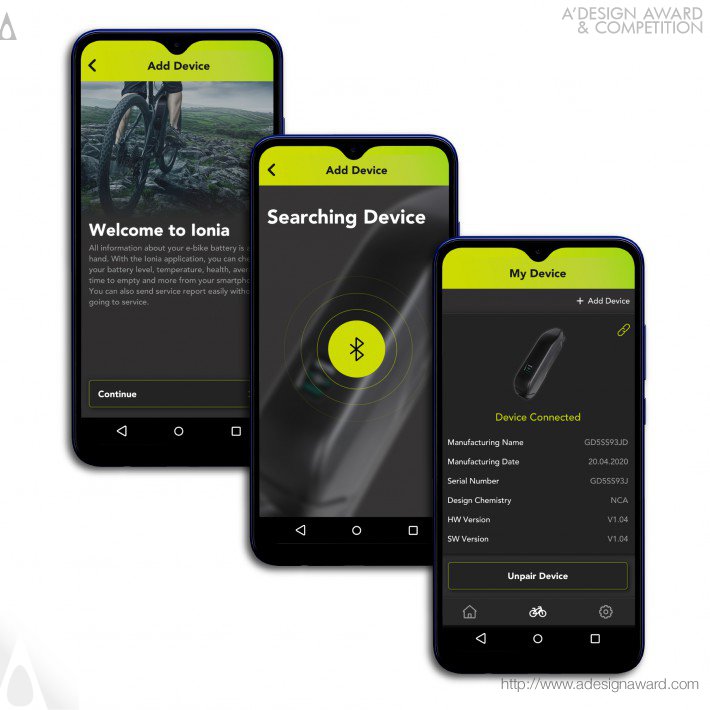 E Bike Battery App by Vestel UX/UI Design Group