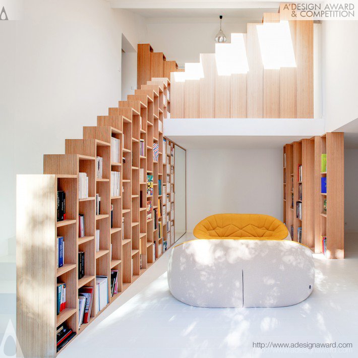 The Bookshelf House Interior Renovation of a Private House by Andrea Mosca