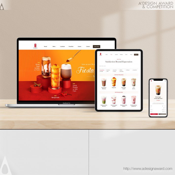 Brewing Happiness Responsive Website by Gong Cha USA CA