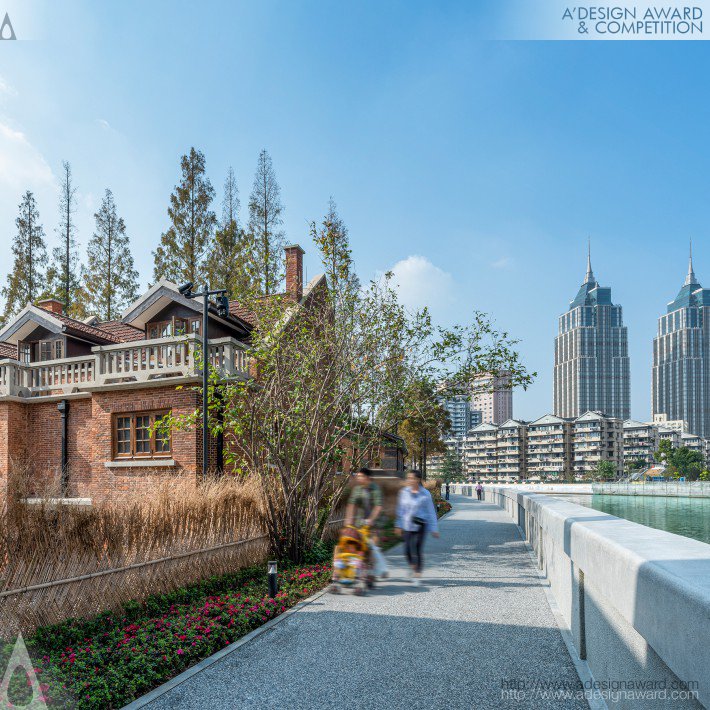 Lao Xue Waterfront and Campus Landscape