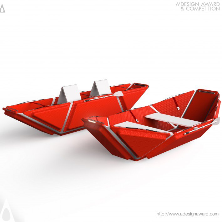 Fold and Rescue Paper Folding Lifeboat by Yining Chen