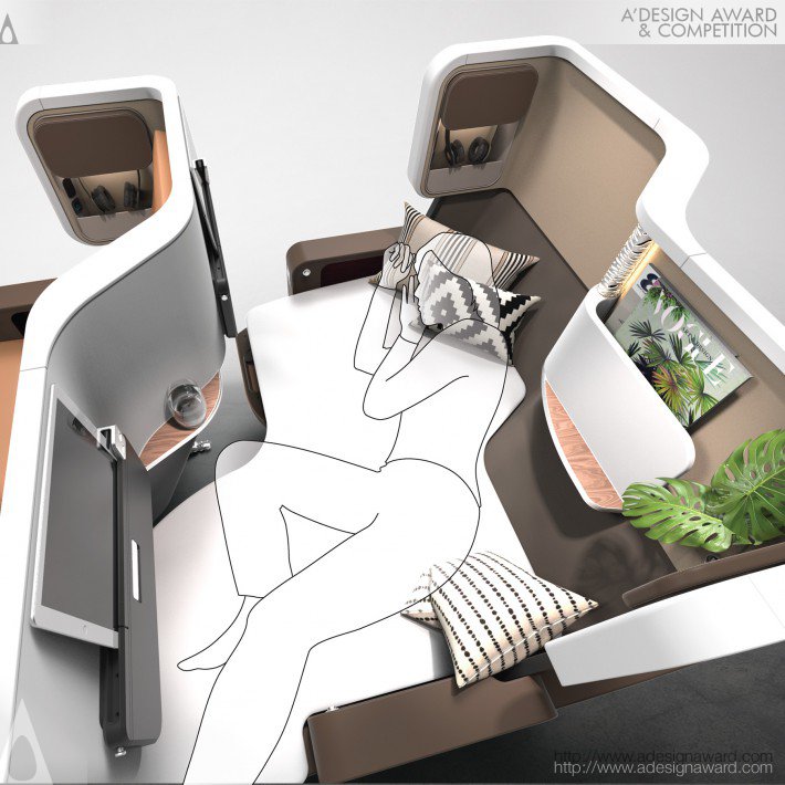 Aircraft Seat by Butterfly Flexible Seating Solutions