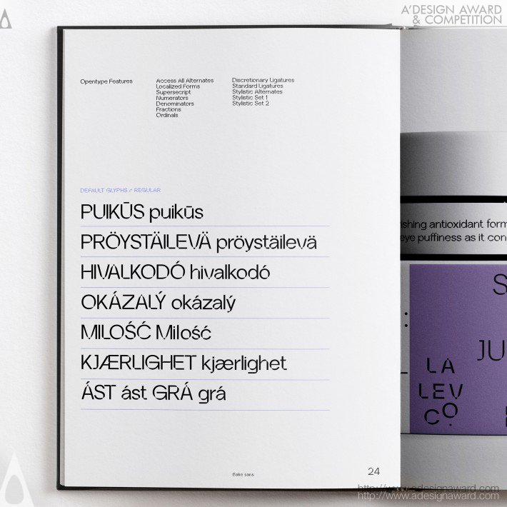 Type Design and Specimen by Paul Robb