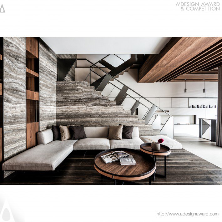 Wood Stone Serenity Residential Interior Design by Chun Hsiang Yang