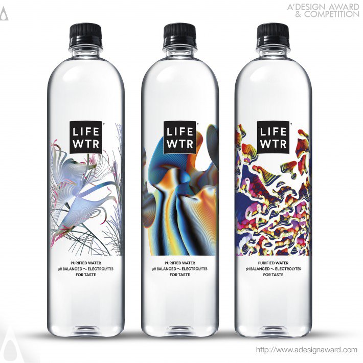 Lifewtr Series 7: Art Through Technology Packaging by PepsiCo Design and Innovation