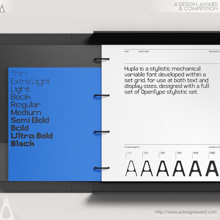 Paul Robb - Hupla Typeface Type Design and Type Specimen