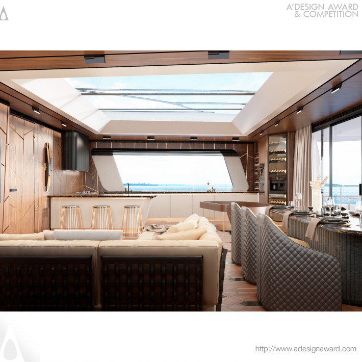 Dream Travel Yacht Interior by Sergio Kharchenko