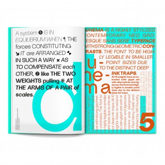 Lunema Specimen Typeface Book by Paul Robb