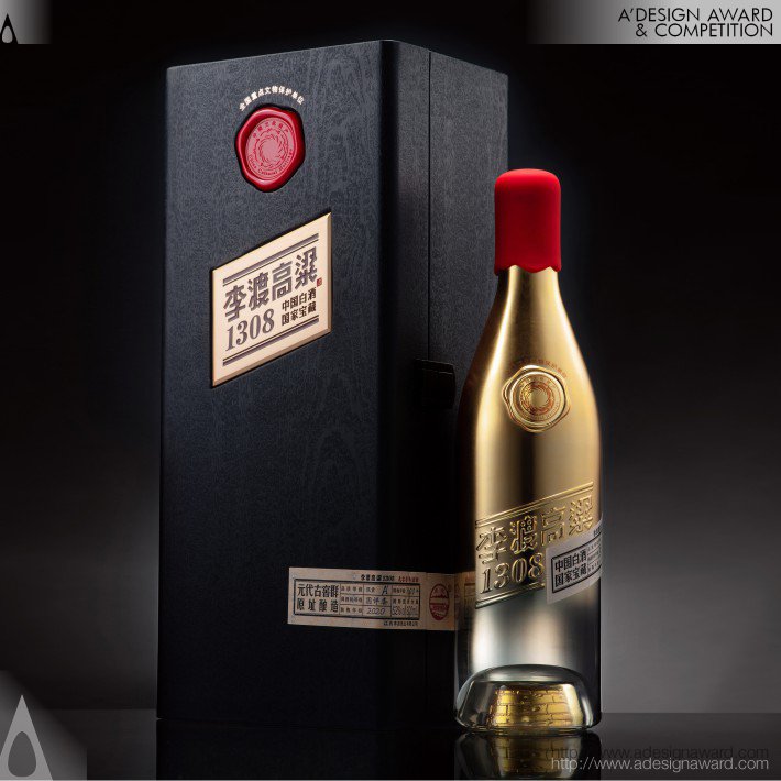 Lidu Sorghum 1308 Alcoholic Beverage Packaging by Wen Liu