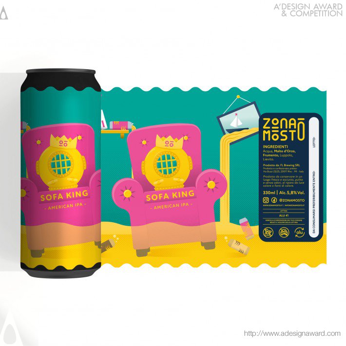 Emanuele Grittini - Zona Mosto Labels For Beer Cans