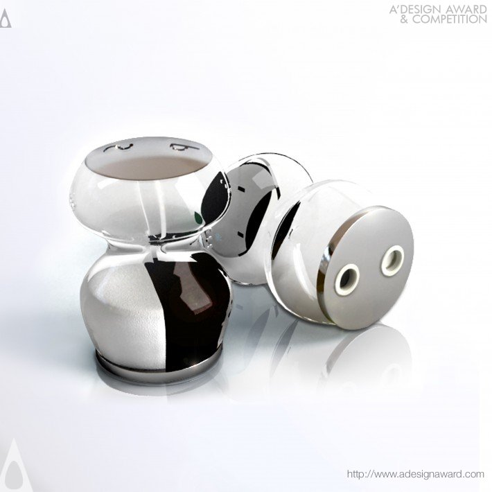 Endless Love Salt &amp; Pepper Shaker by Sahar Madanat Design Studio