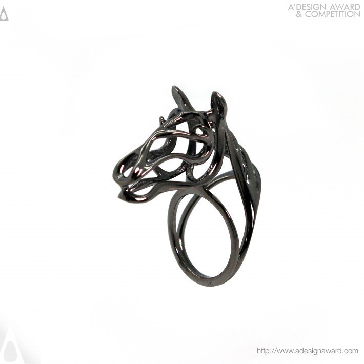 Zodiac Horse Ring Jewelry by Kin Wa Chan