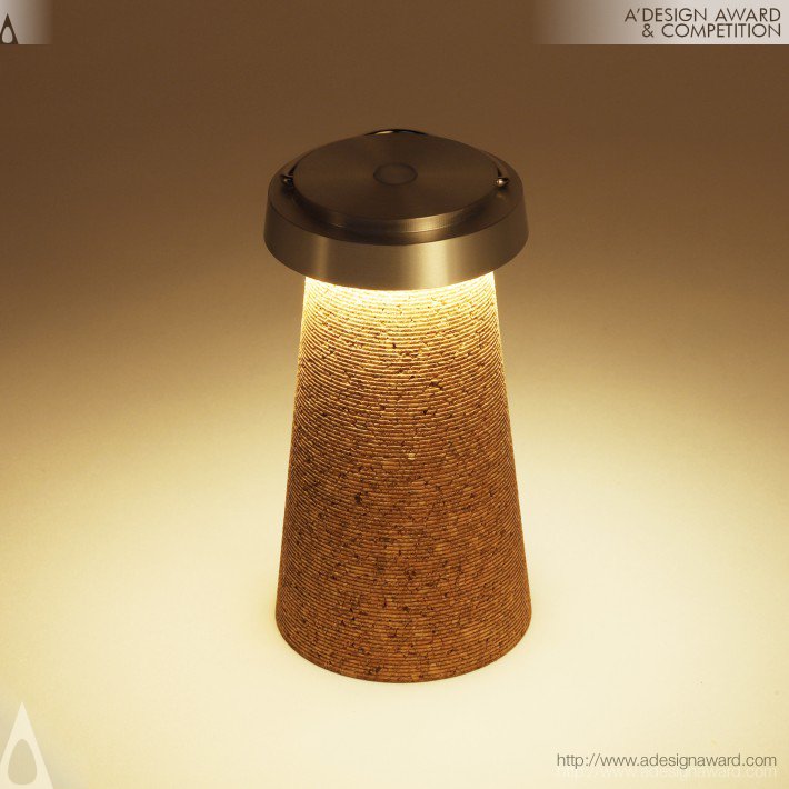 Recycled Cork Led Lantern by Takanori Urata