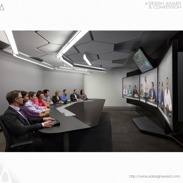 Pip Tompkin Studio - Polycom Realpresence Immersive Studio Video Collaboration Room