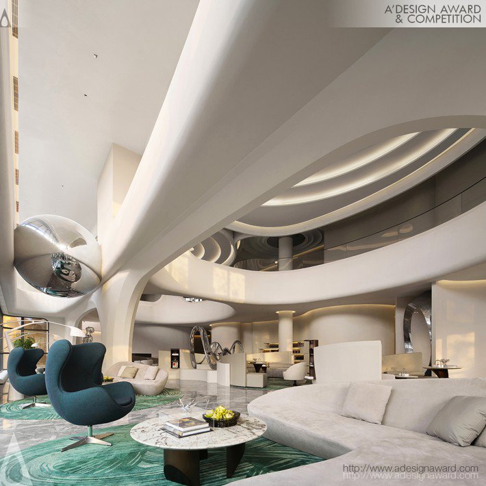 Villa in Clouds Sales Center by Wang Weidong, Han Fang