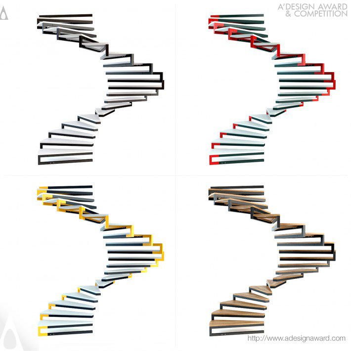 UVine Staircase by Bora Yildirim Silver A' Design Awards Winner