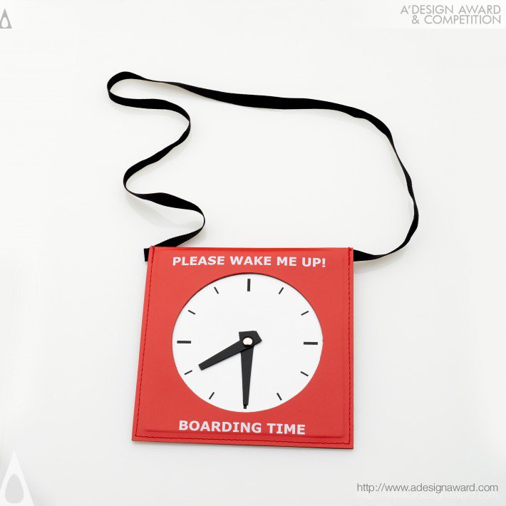 Wake Up Boarding Time Tag by Ari Korolainen