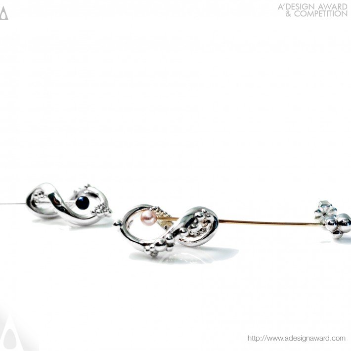 Lisa Zhou - Droplet Collection Ring and Earring