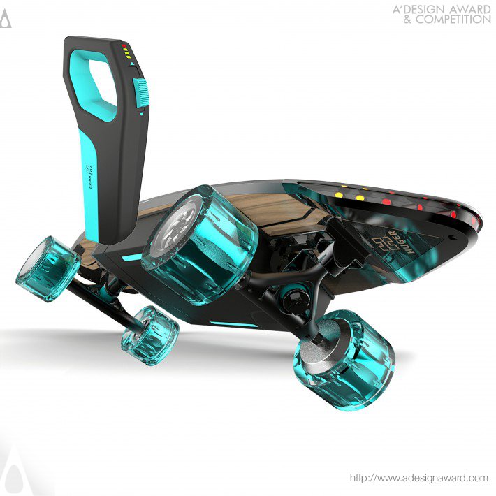 Huger Board Electronic  Skateboard by Valentino Chow