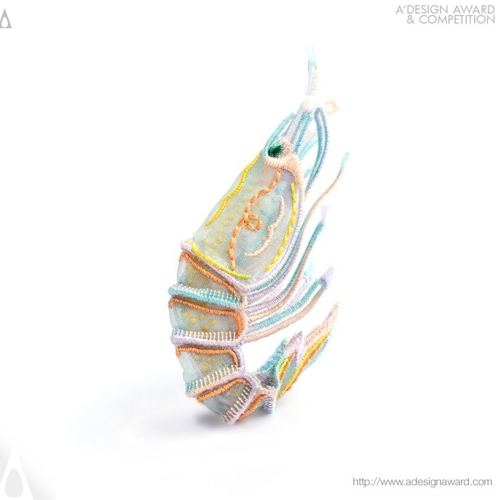 Shrimps Earrings by Nana Watanabe