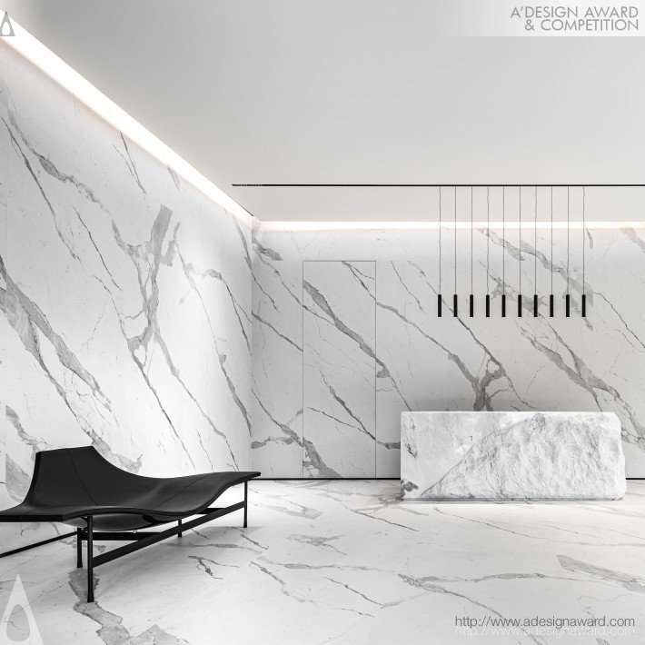 Marbled Infinity Sales Center Reception by Fu Mei Chiu