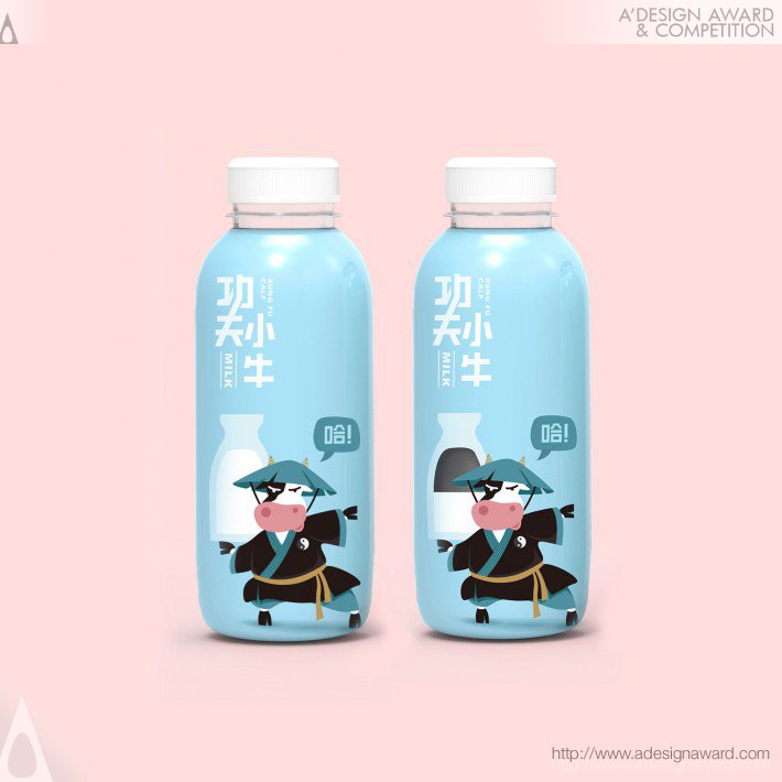 Zhou Jingkuan - Kungfu Cow Milk Package Design