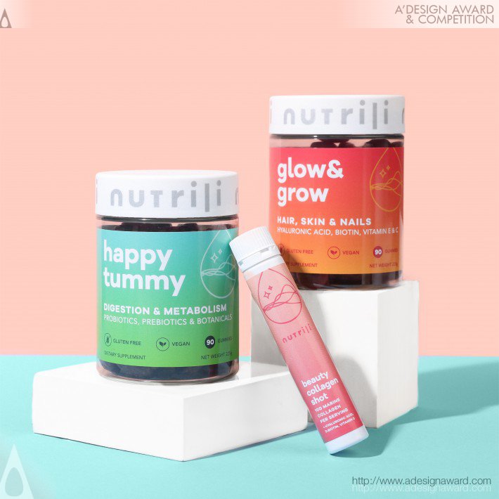 Nutrili Supplements Branding by Cansu Dagbagli Ferreira