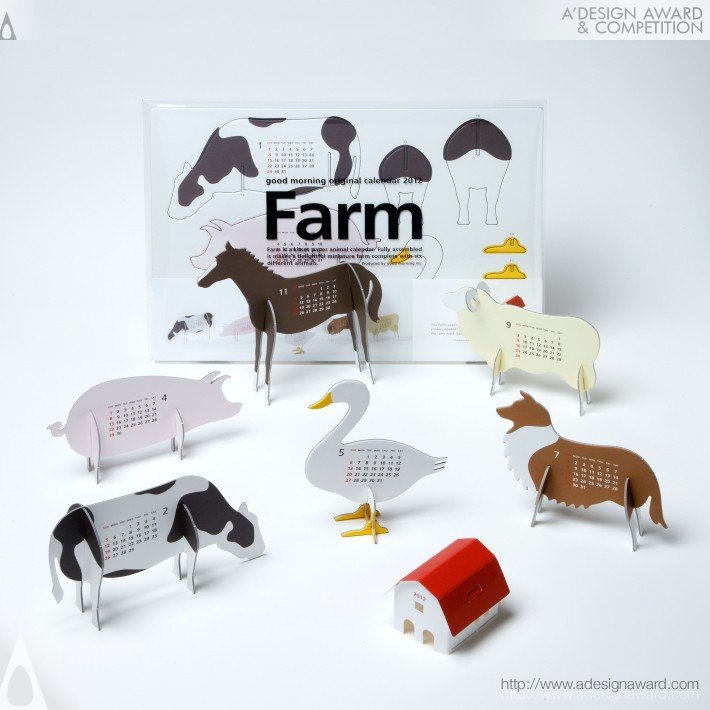 Good Morning Original Calendar 2012 “farm” Calendar by Katsumi Tamura