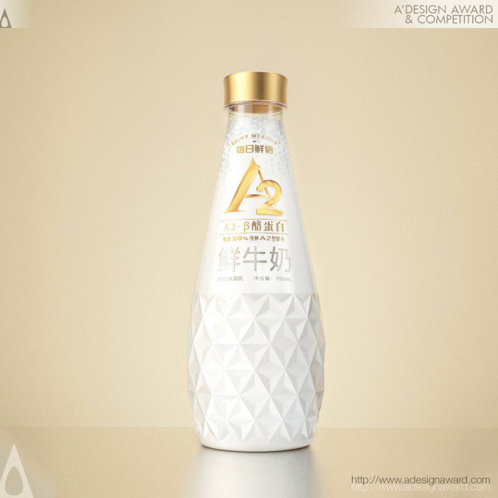 Shiny Meadow A2 Pet Crystal Drill Bottle Milk Package by Mengniu Fresh Dairy Products Co., Ltd