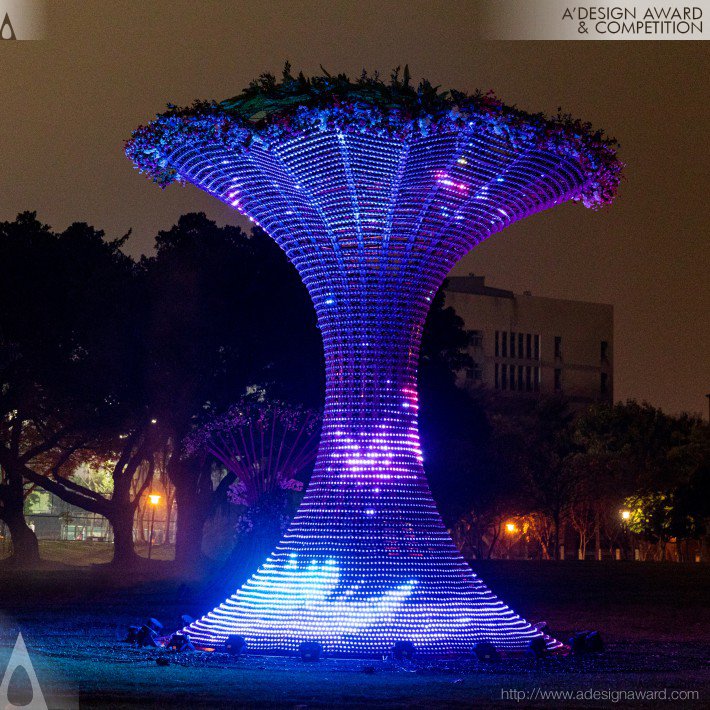 CHIH LIANG LIU - Blossoming Light Installation Art