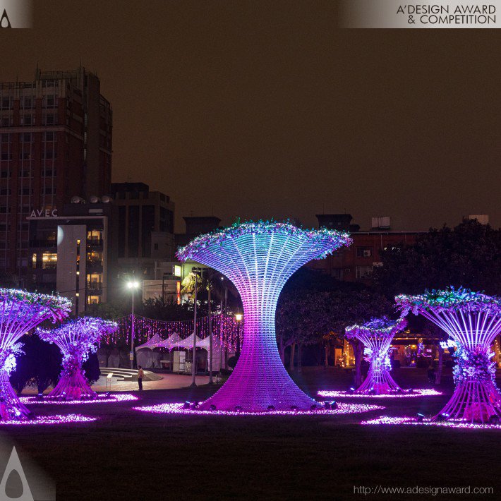 Blossoming Light Installation Art by CHIH LIANG LIU