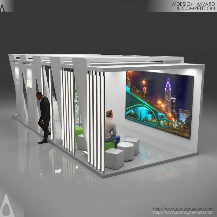 Nargiza Usmanova - Lighting Tunnel Exhibition Booth