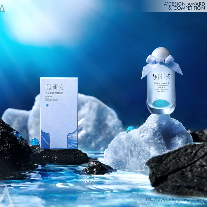 Luckinfo Ocean Refreshing Base Serum Packaging by Wai Ho Cheung